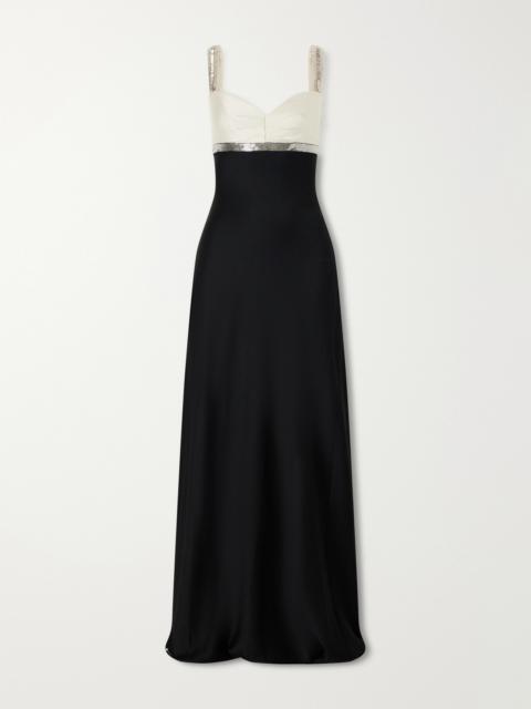 JENNY PACKHAM Shania Sequin-embellished Satin Gown