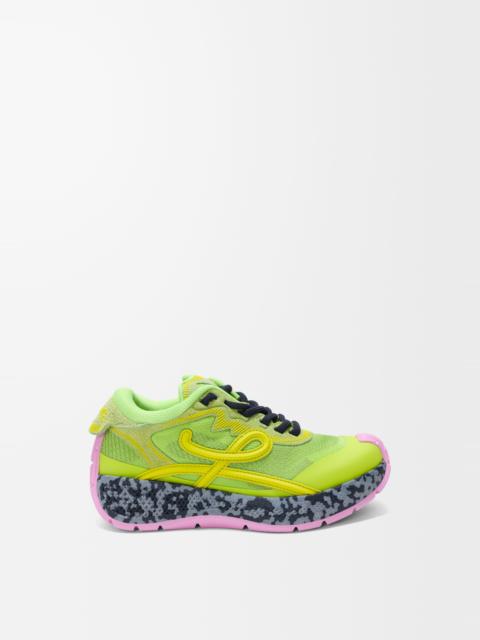 Loewe Pogo sneaker in technical knit and suede