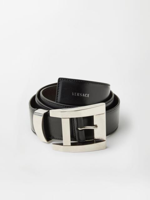 VERSACE Leather Belt 4 cm