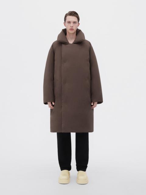 Bottega Veneta frosted poplin puffer coat