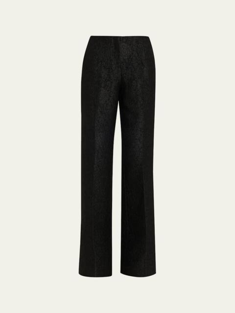 SALONI Flute-B Rose Brocade Trousers
