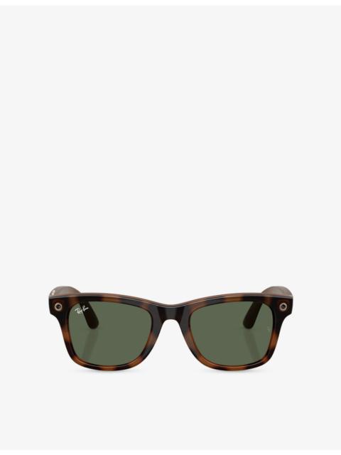 Ray-Ban RW4011 Wayfarer Square-Frame Injected Meta AI Glasses