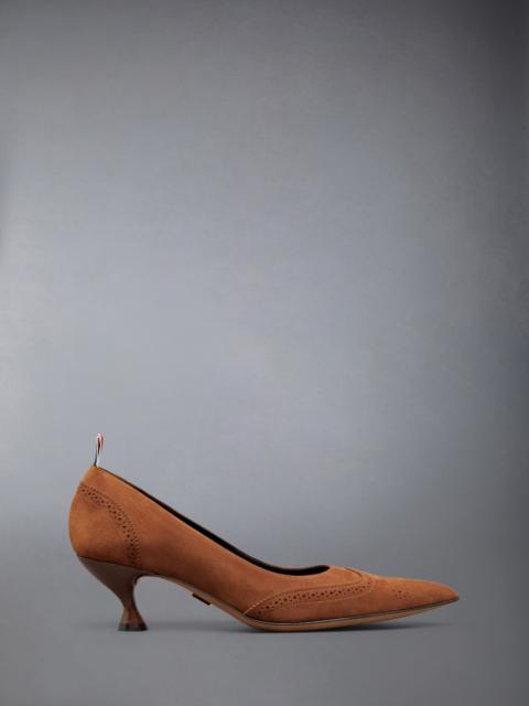 Thom Browne VELUKID WINGTIP PUMP 50MM