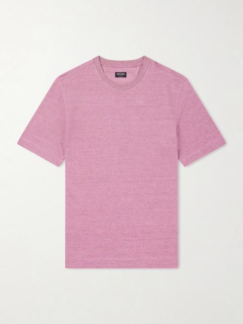 ZEGNA Knitted Linen T-Shirt