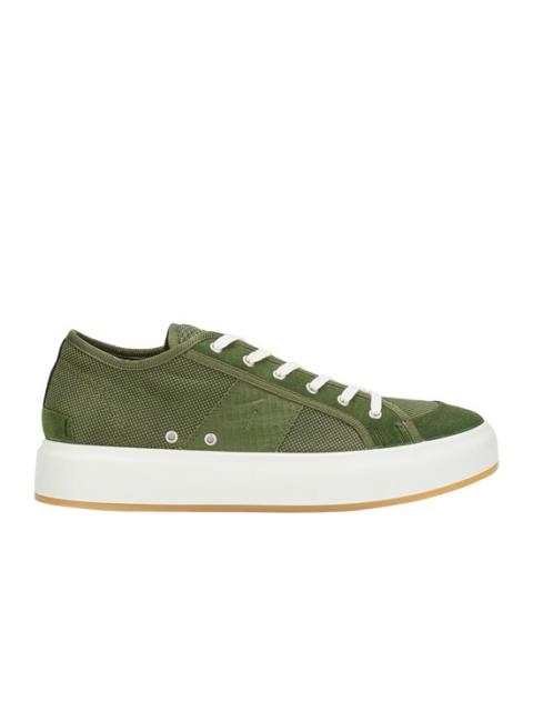 Stone Island S0340 LEATHER SHOES OLIVE GREEN
