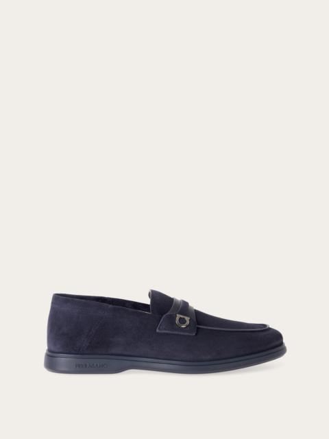 FERRAGAMO Deconstructed loafer with Gancini ornament