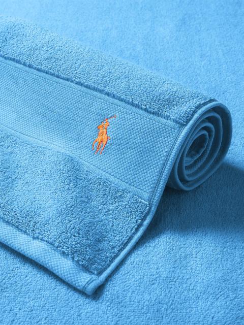 Ralph Lauren Polo Player Cotton Bath Mat - Cove Blue