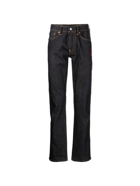 EVISU contrasting-panel jeans