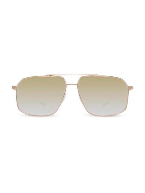 BARTON PERREIRA Women's Renzo 60MM Pilot Sunglasses - Gold Yellow Mirror