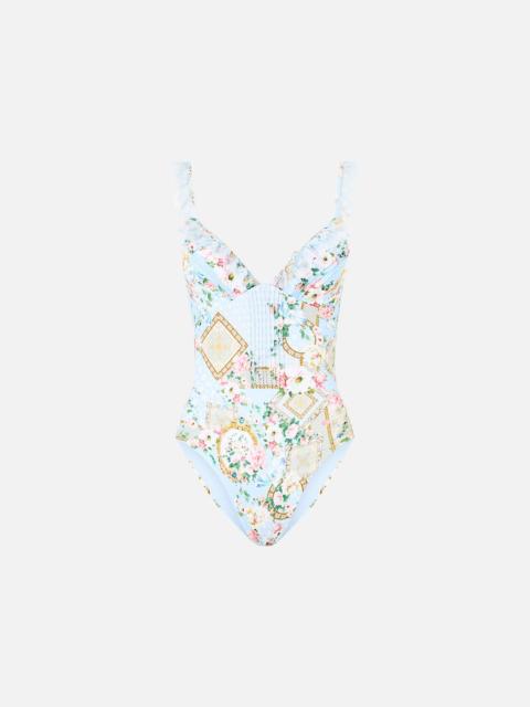 CAMILLA FRILL TRI ONE PIECE W PIN TUCKS SISI SOCIETY