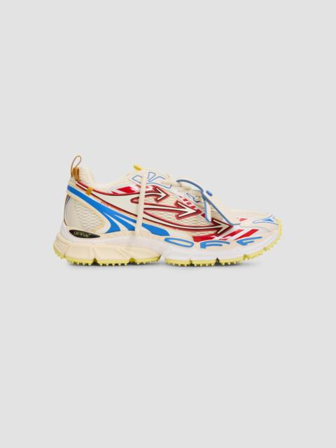 Off-White Men's Be Right Back Mesh Low-Top Sneakers - Blue Coral Red