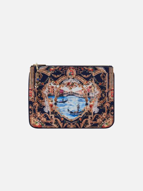 CAMILLA SMALL CANVAS CLUTCH