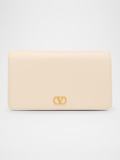 Valentino VLOGO Flap Leather Wallet