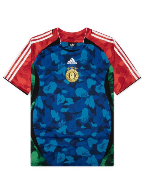 adidas Originals ADIDAS ORIGINALS X BAPE TEAMGEIST HOCKEY TEE - BLUE/RED/GREEN