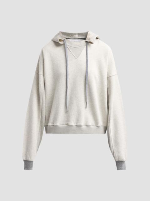 MOTHER Women's The Half Base Hoodie - Light Heather Grey