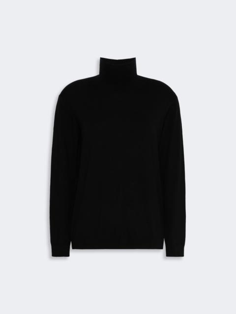 WEEKEND Max Mara KIKU Wool and silk knit turtleneck - BLACK