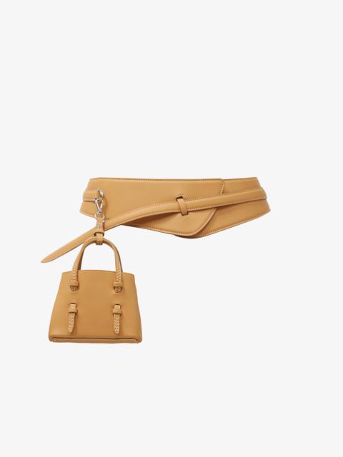 Alaïa MINI MINA BELT IN SOFT NATURAL CALFSKIN