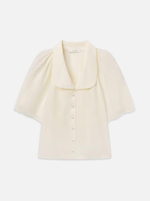 FRAME The Short Sleeve Silk Gala Shirt