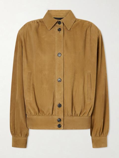 SAINT LAURENT Suede Blouson Jacket