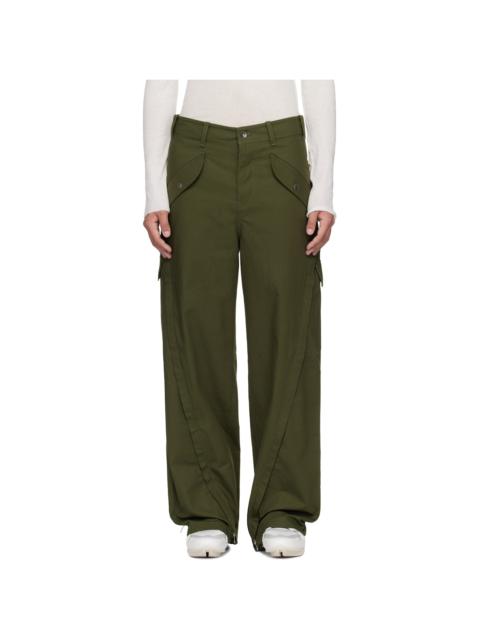 FFFPOSTALSERVICE Khaki 3-Way Zip Cargo Pants