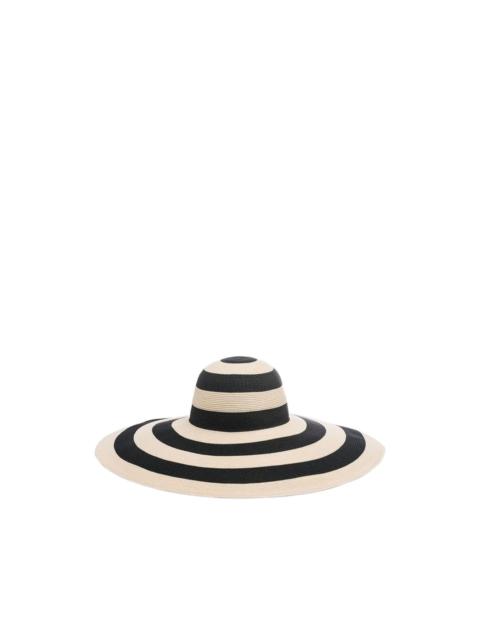EUGENIA KIM Toyo striped wide-brim sun hat