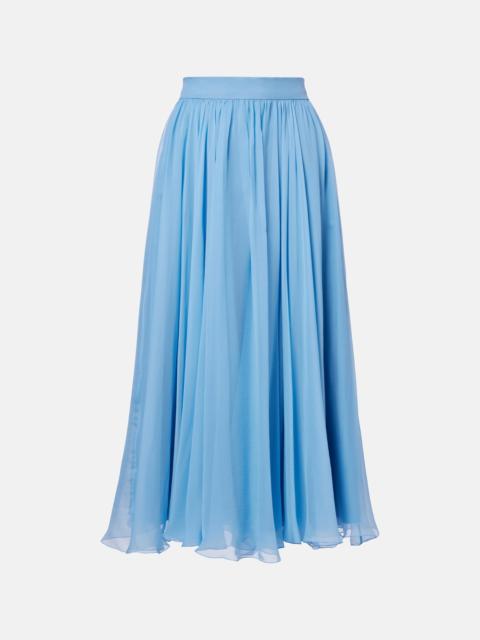 Dolce & Gabbana Silk chiffon midi skirt