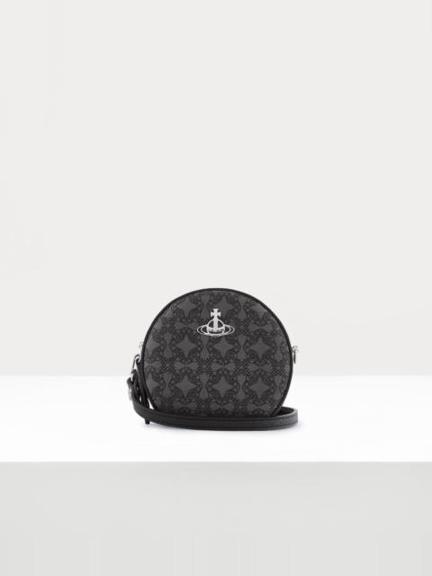 Vivienne Westwood RE-JACQUARD ORBORAMA MINI ROUND CROSSBODY BAG