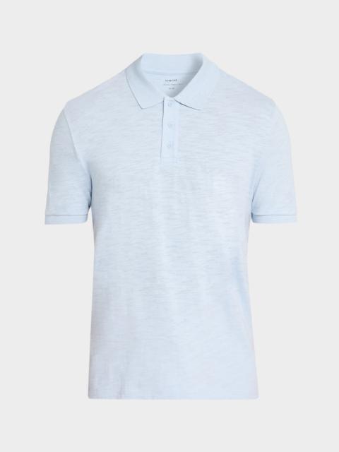 Vince Men's Cotton Heathered Polo Shirt