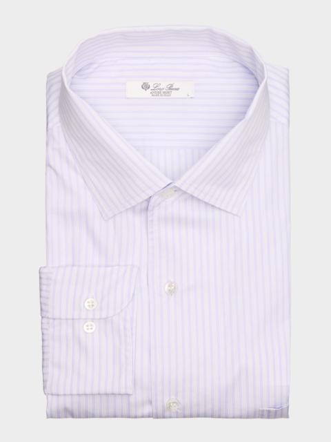 Loro Piana Men's Andre Summer Striped Cotton Shirt