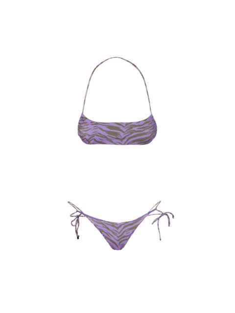 THE ATTICO MUD AND LAVENDER BIKINI
