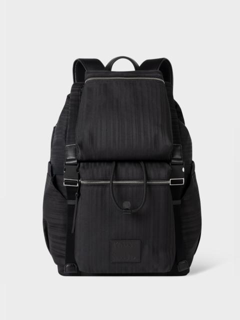 Black 'Shadow Stripe' Backpack