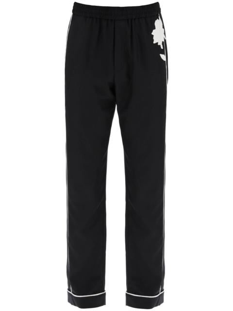 SILK POPLIN TROUSERS IN EIGHT