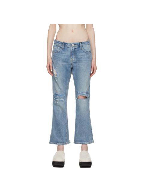 Blue Low Boot 'The Pixie' Jeans