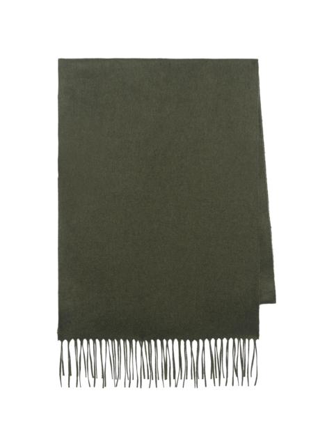 GABRIELA HEARST Blaine Scarf in Deep Olive Brushed Cashmere Silk