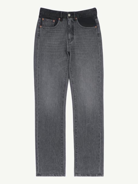 Two-Tone 5-Pocket Denim Trousers