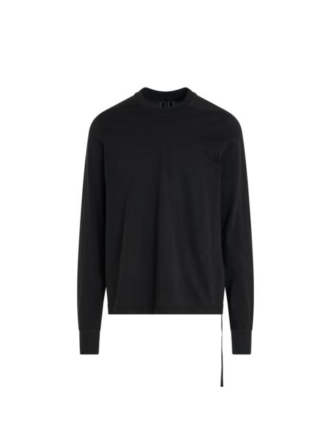 Cotton Crewneck Sweatshirt in Black