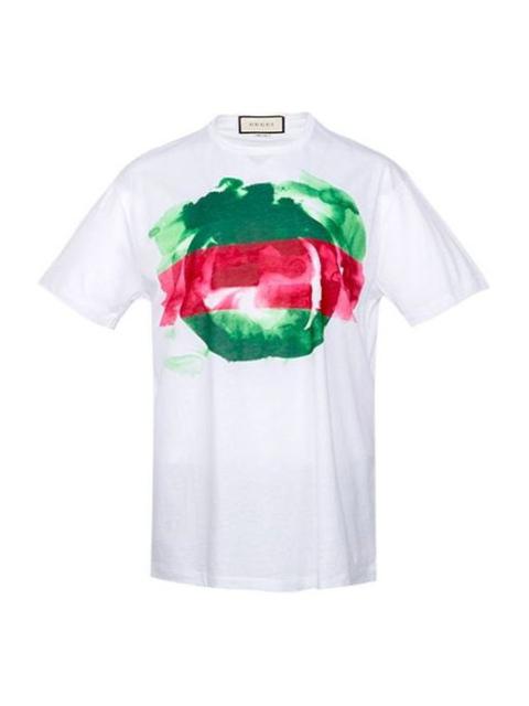 GUCCI Gucci Print With Round Neck And Short Sleeves Unisex White 363350-X8980-9060