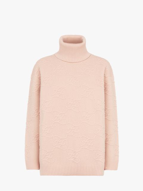 FENDI Pink wool and cashmere sweater