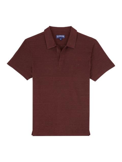 Vilebrequin Men Linen Jersey Polo Solid