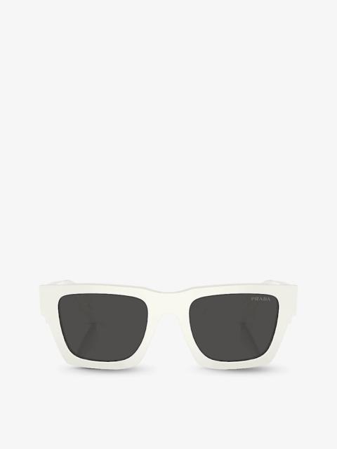 Prada PR A06S rectangle-frame acetate sunglasses