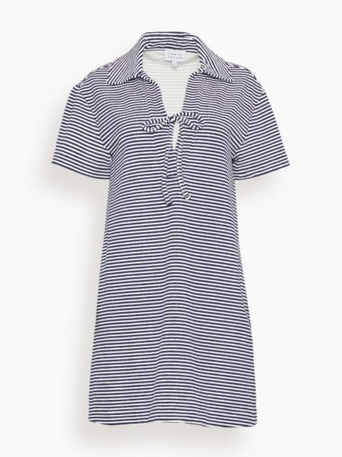 TANYA TAYLOR Joni Dress in Maritime Blue/Cream Multi