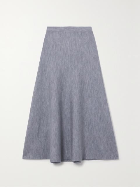 GABRIELA HEARST Freddie Wool, Cashmere And Silk-blend Midi Skirt