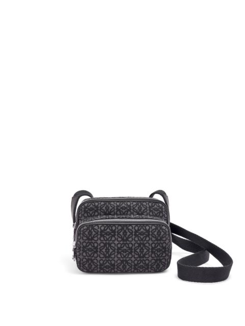 Loewe Mini Camera bag in Anagram jacquard and calfskin