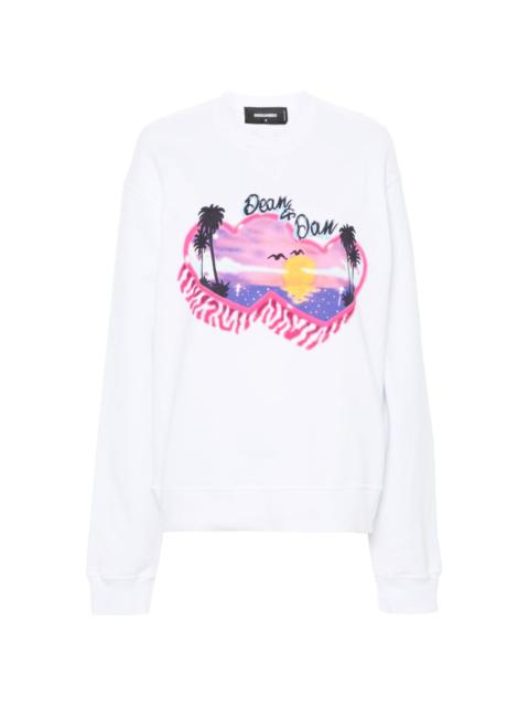 DSQUARED2 Dean & Dan cotton sweatshirt