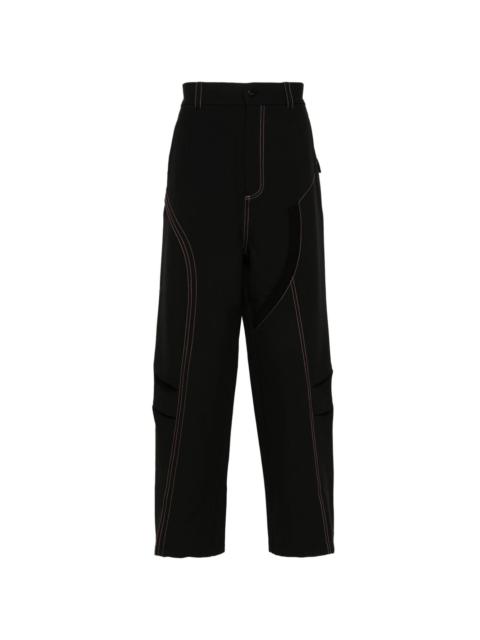 FENG CHEN WANG contrast-stitching trousers