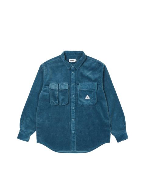 PALACE CARGO CORD SHIRT BLUE