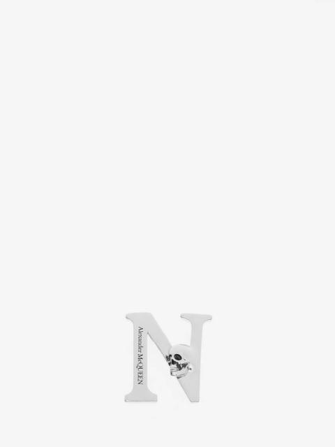Alexander McQueen Alphabet Sneaker Charm in Silver