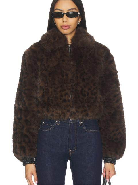 BLANKNYC Cropped Faux Fur Coat