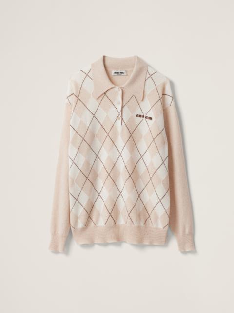 Miu Miu Cashmere knit polo shirt