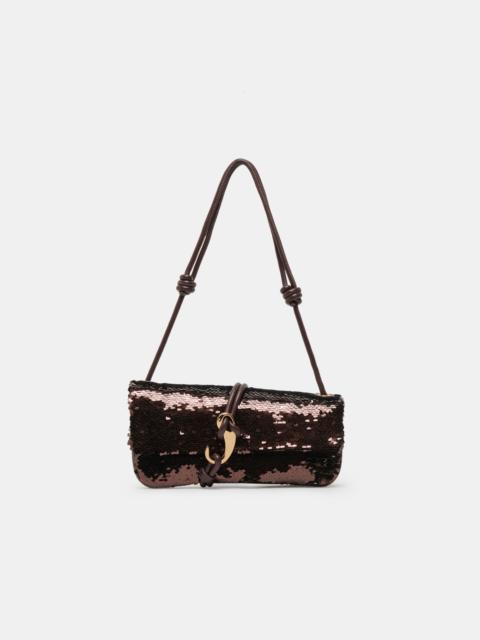 dolce vita ALICE SHOULDER BAG BROWN SEQUIN STELLA